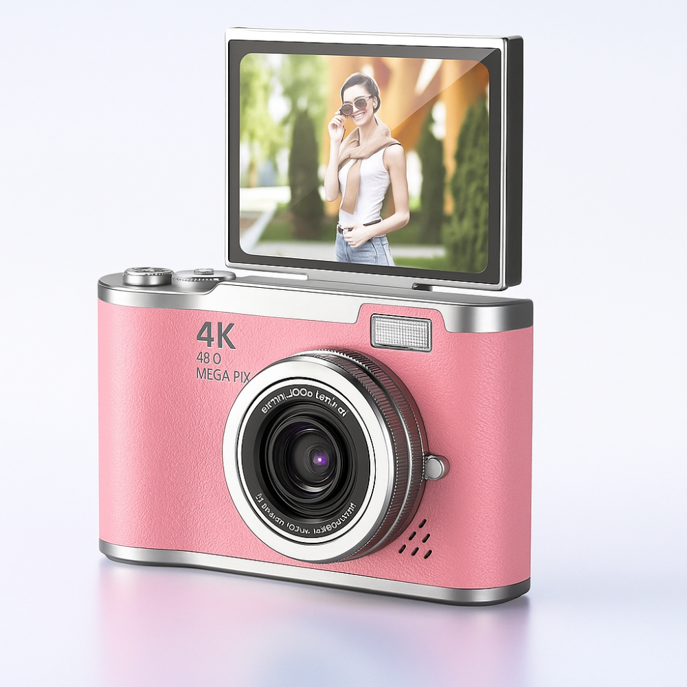 Digital Camera Gift 4K Flip Screen Vlogging Video Recorder