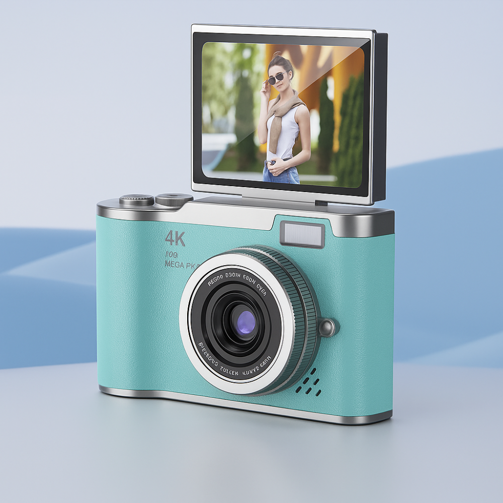Digital Camera Gift 4K Flip Screen Vlogging Video Recorder