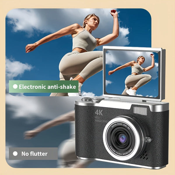 Digital Camera Gift 4K Flip Screen Vlogging Video Recorder – Avichic.co