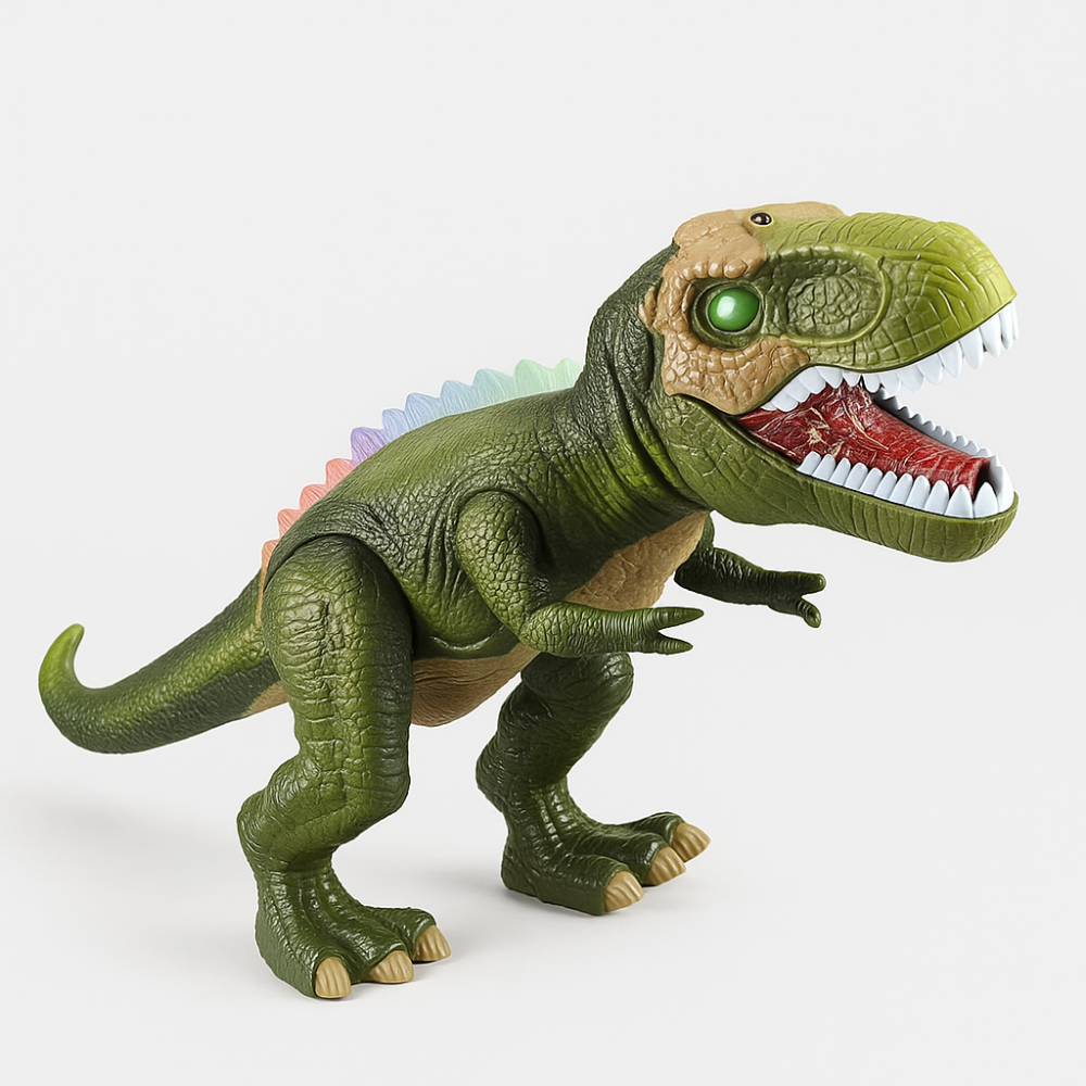 Dinosaur Toy Remote Control Light-Up Walking Roaring Figure