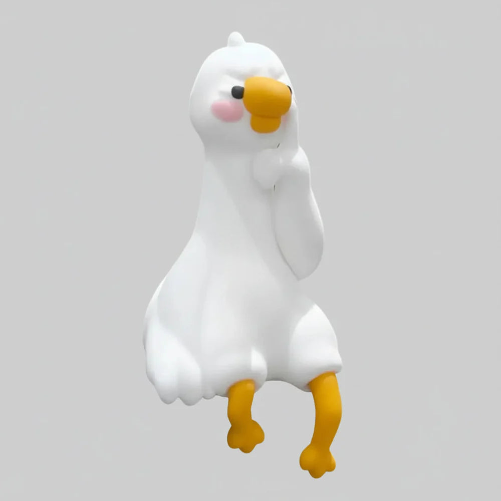 Duck Figurine Gift Mini Resin Desk Ornament Cute Animal Decor