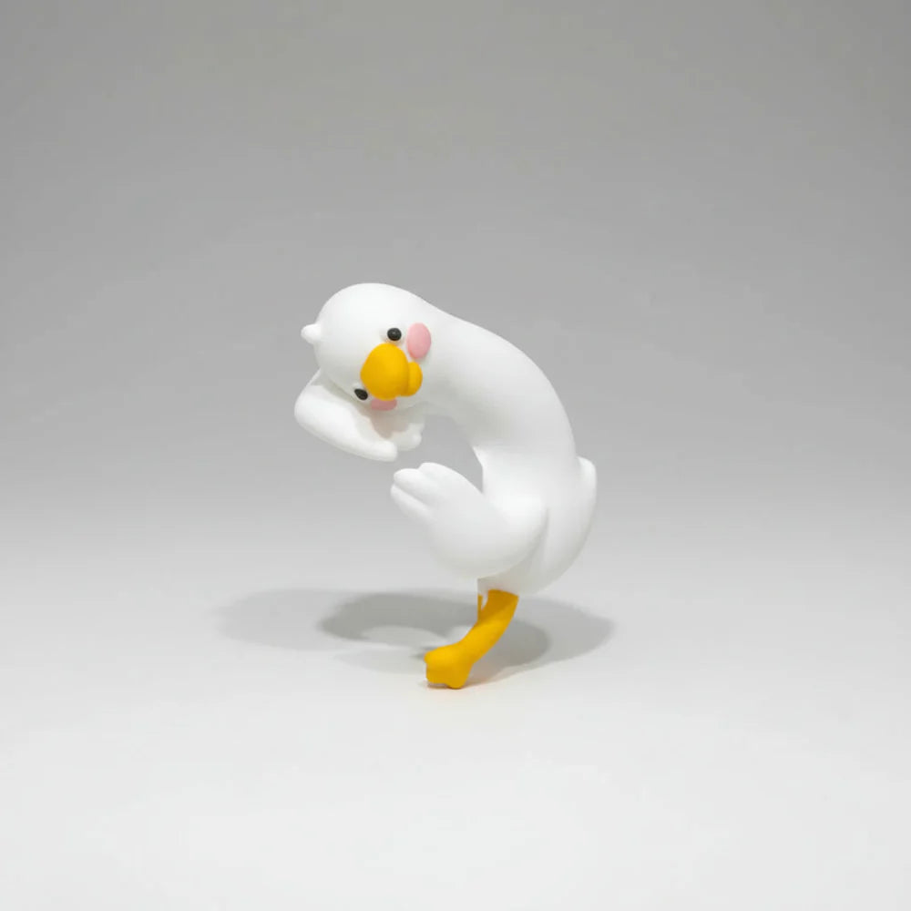 Duck Figurine Gift Mini Resin Desk Ornament Cute Animal Decor