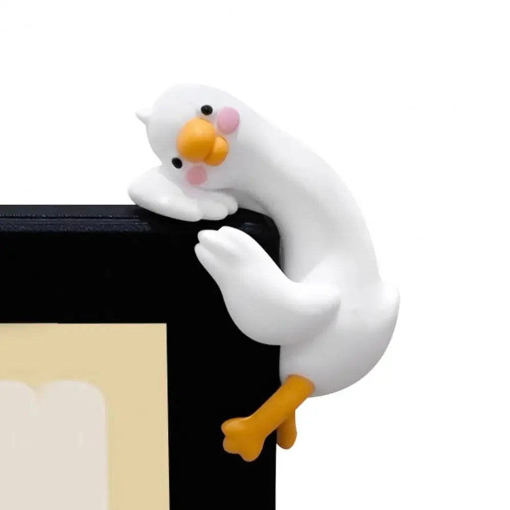 Duck Figurine Gift Mini Resin Desk Ornament Cute Animal Decor