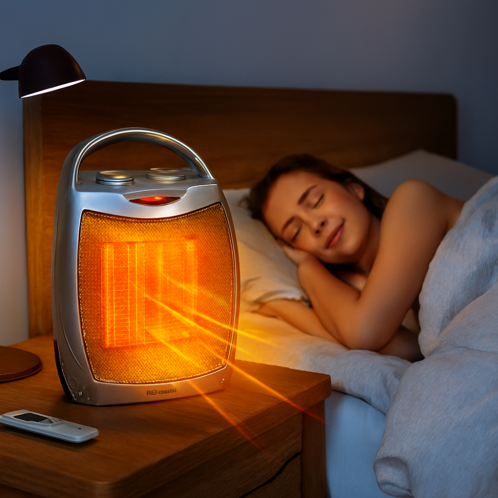 Electric Space Heater Portable Ceramic Indoor Heater Remote Control
