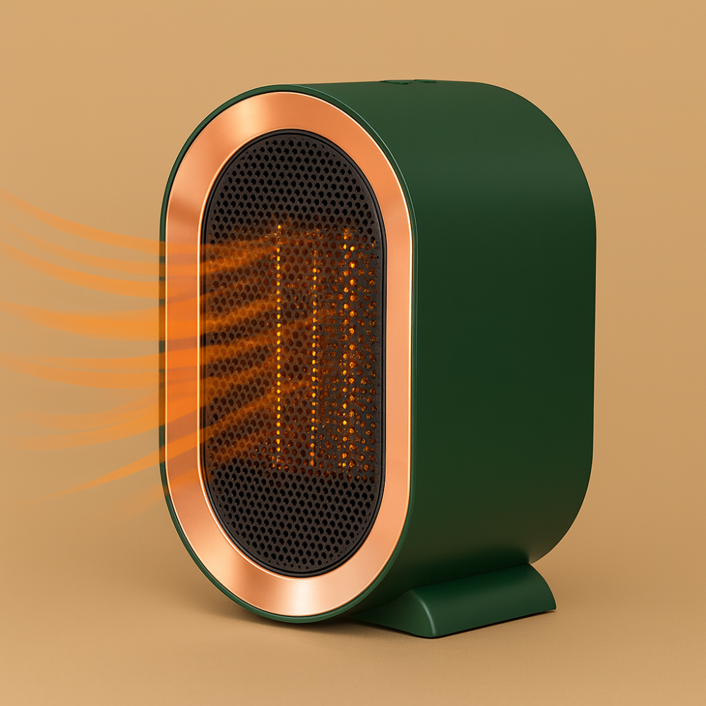 Compact Ceramic Space Heater Energy Efficient Portable Electric Heater