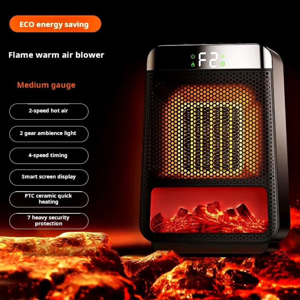 Energy Efficient Electric Space Heater Adjustable Thermostat