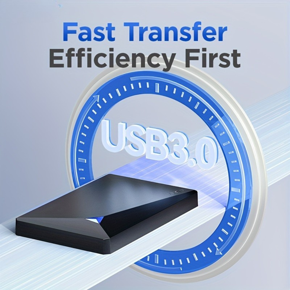 External Hard Drive Portable USB Storage Fast Transfer Backup