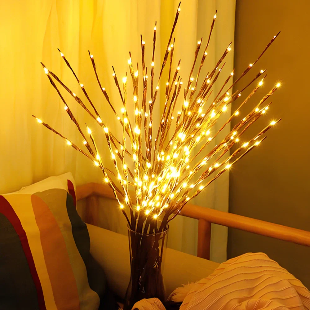 Fairy Lights Branch Lamp LED Floral Table Decor Bedroom