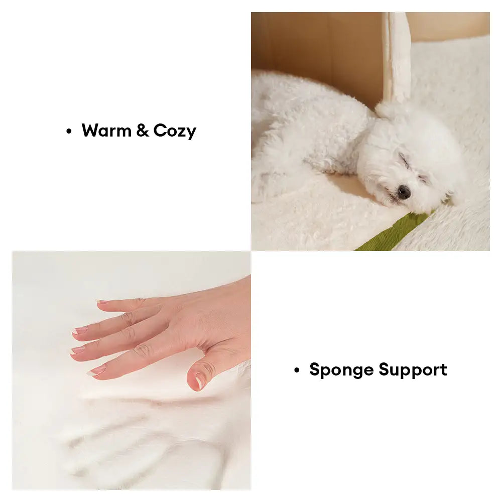 Cozy Cave Bed for Cats and Dogs – Warm Plush Grotto Style for Deep Sleep
