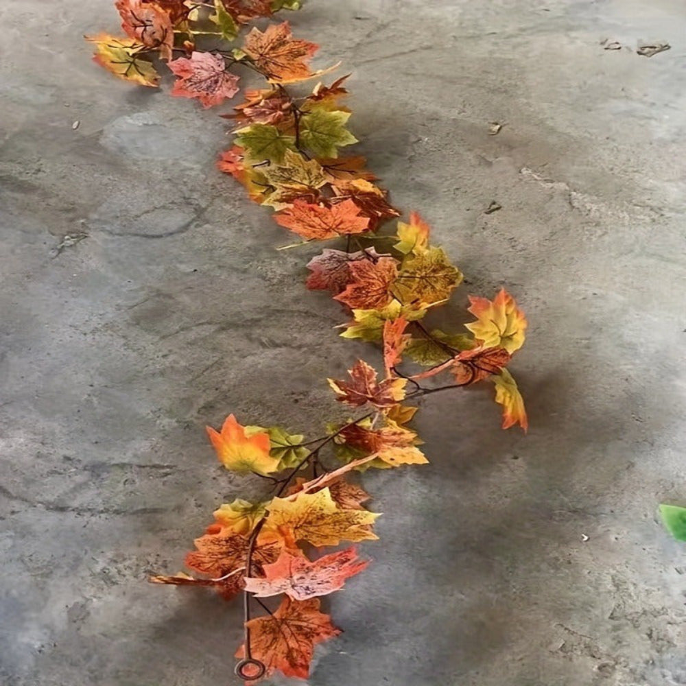 Garlands Maple Leaf Fall Autumn Home Decor Indoor Outdoor Display