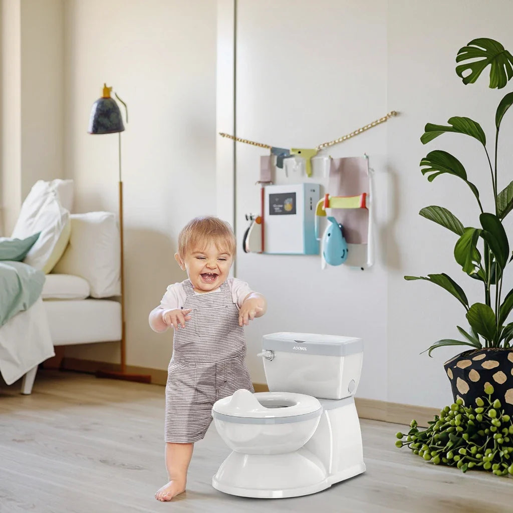 Portable Children's Toilet Trainer – Movable Plastic Potty Seat for Kids Aged 1–6, Ergonomic Design, Easy to Clean