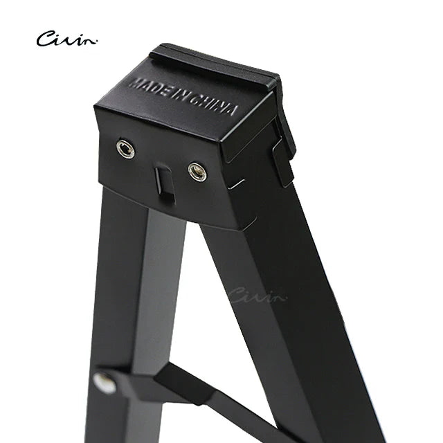 Foldable Adjustable Metal Guitar Stand – Black Support for Electric, Acoustic & Classical Stringed Instruments