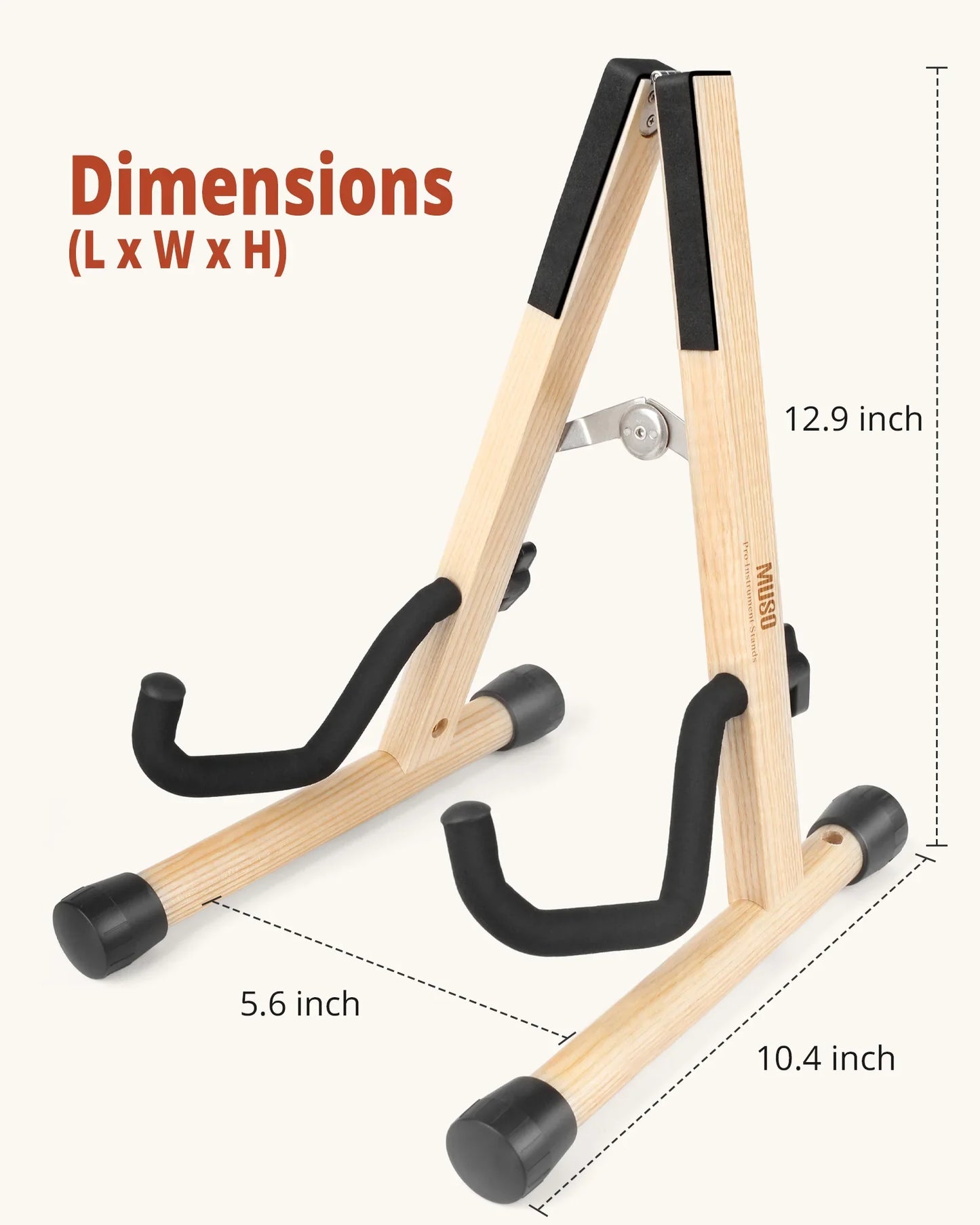 Wooden Folding Violin Stand – Portable A-Frame Floor Holder for Violin, Ukulele & Stringed Instruments