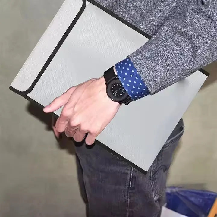Fireproof Document Bag – Waterproof Fiberglass A4 Safe Storage Pouch for Office, School & Home Use