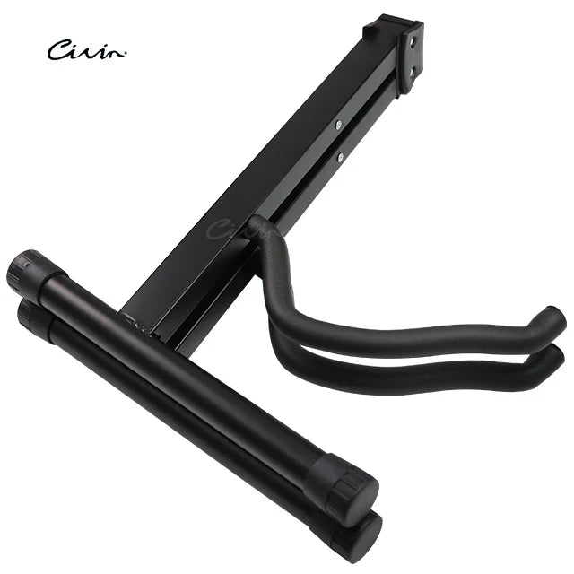 Foldable Adjustable Metal Guitar Stand – Black Support for Electric, Acoustic & Classical Stringed Instruments