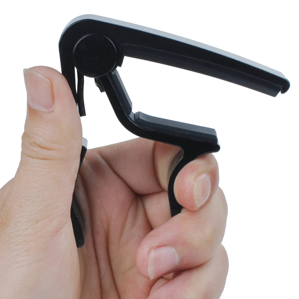 Avichic™ Aluminum Alloy 6-String Guitar Capo – Black Adjustable Clamp for Acoustic & Classical Guitars