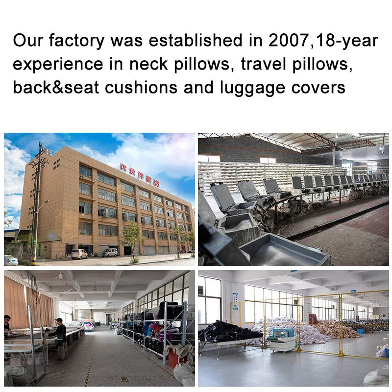 Adjustable Memory Foam Travel Neck Pillow – U-Shaped 360° Support Cushion for Adults on Airplanes