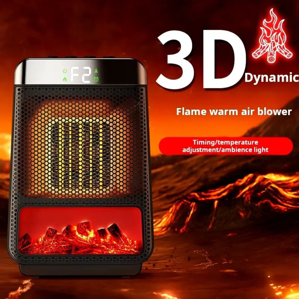 Energy Efficient Electric Space Heater Adjustable Thermostat