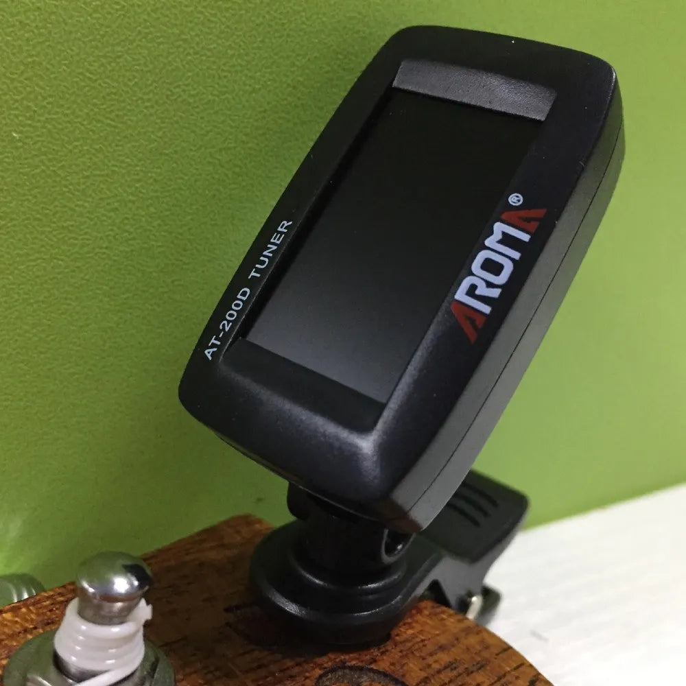 AT-200D Clip-On Digital Guitar Tuner – Portable Universal Chromatic Tuner for Guitar, Bass, Ukulele & Violin