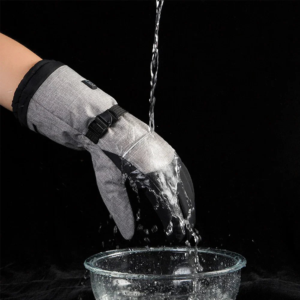 Rechargeable Heated Gloves – Full Finger Thermal Gloves for Men & Women, Ideal for Skiing, Snowboarding & Motorcycle Riding