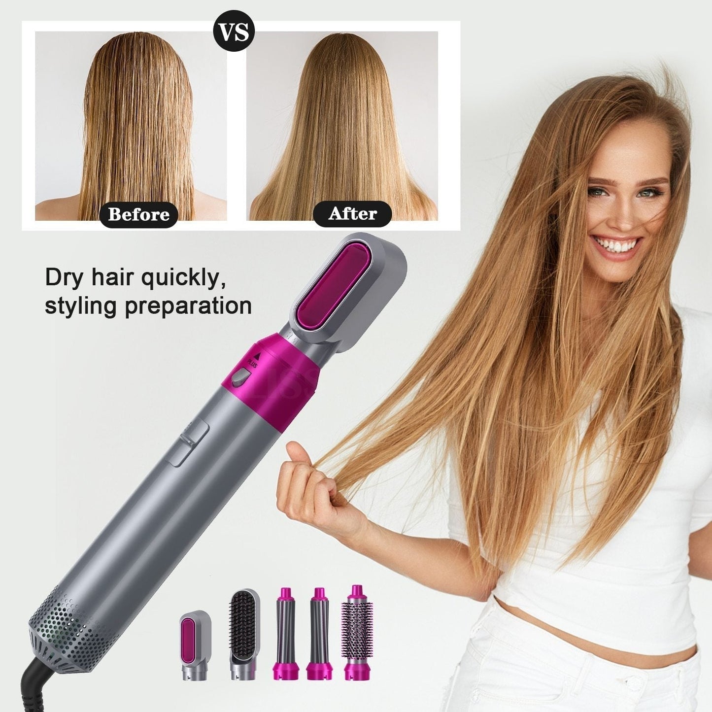 5 in 1 Professional Airwrap Complete Hair Styling Tool