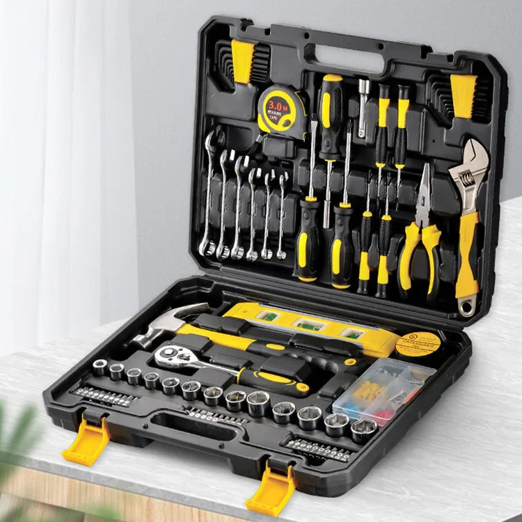 Avichic™ 108-Piece Hand Tool Set – Multi-Functional Household Repair Kit with CR-V Steel Tools & Compact Storage Case for Car, Carpentry & DIY