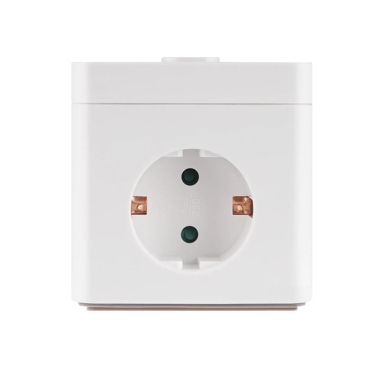 EU Smart Power Cube – 3 AC Outlets with USB-A & Type-C Ports, 16A Plug Adapter Socket for Home & Office Charging