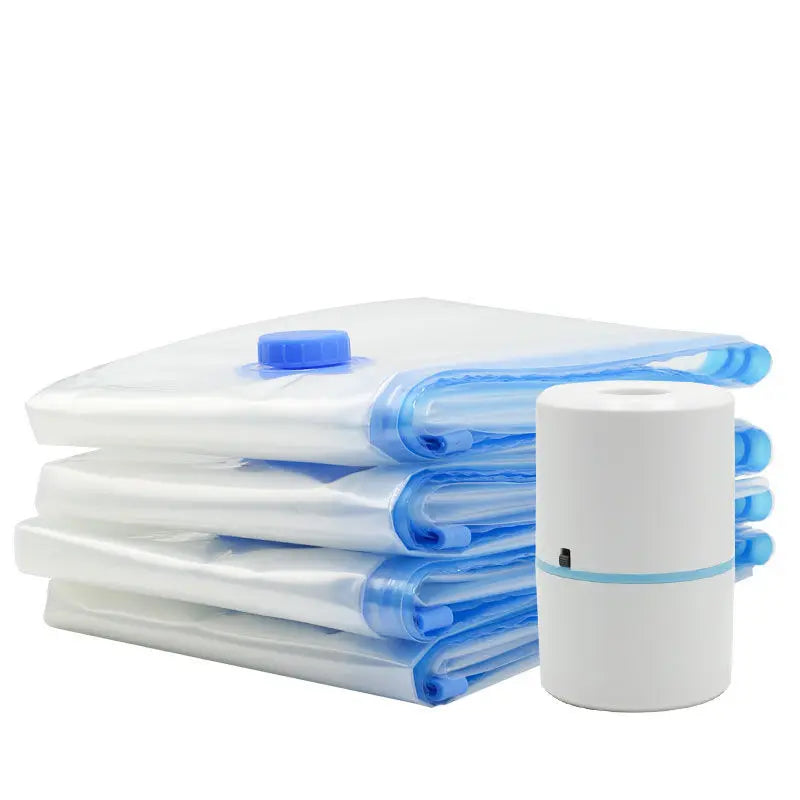 Vacuum Storage Bags for Clothes and Bedding – Reusable Space Saver Compression Bags for Travel and Home Organization
