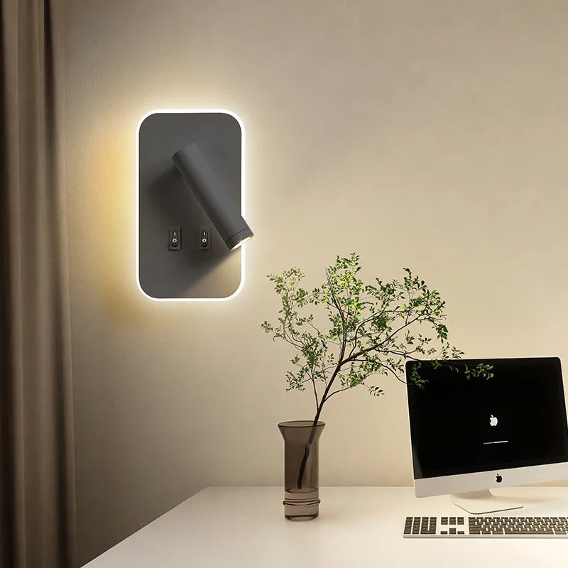 Adjustable LED Wall Lamp – Eye Protection Bedside Reading Light for Bedroom & Indoor Home Décor