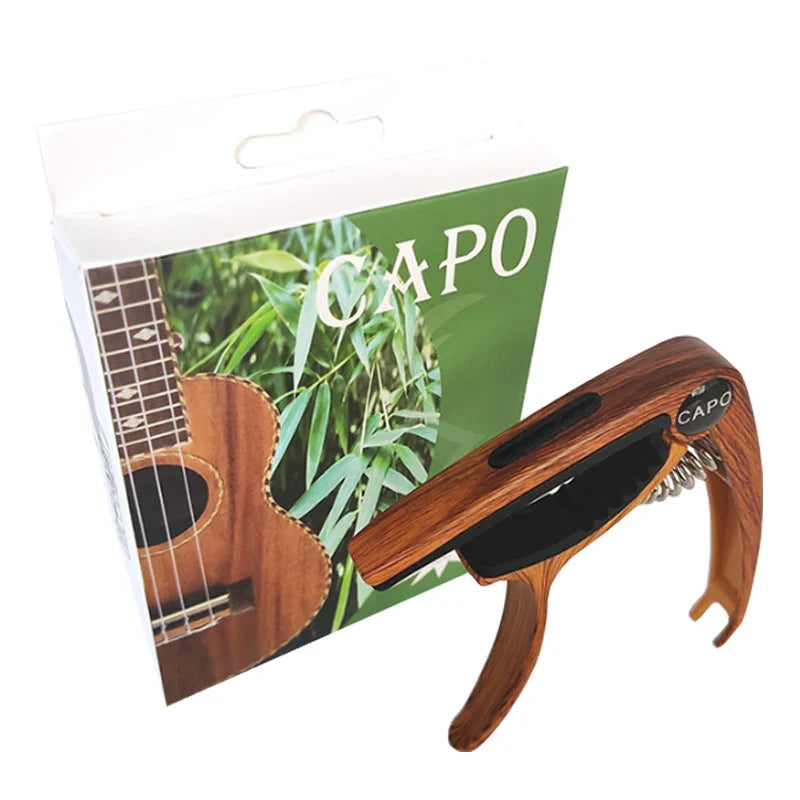 Zinc Alloy Guitar Capo with Pick Holder – Adjustable Clamp for Acoustic & Electric Guitars in Multiple Colors