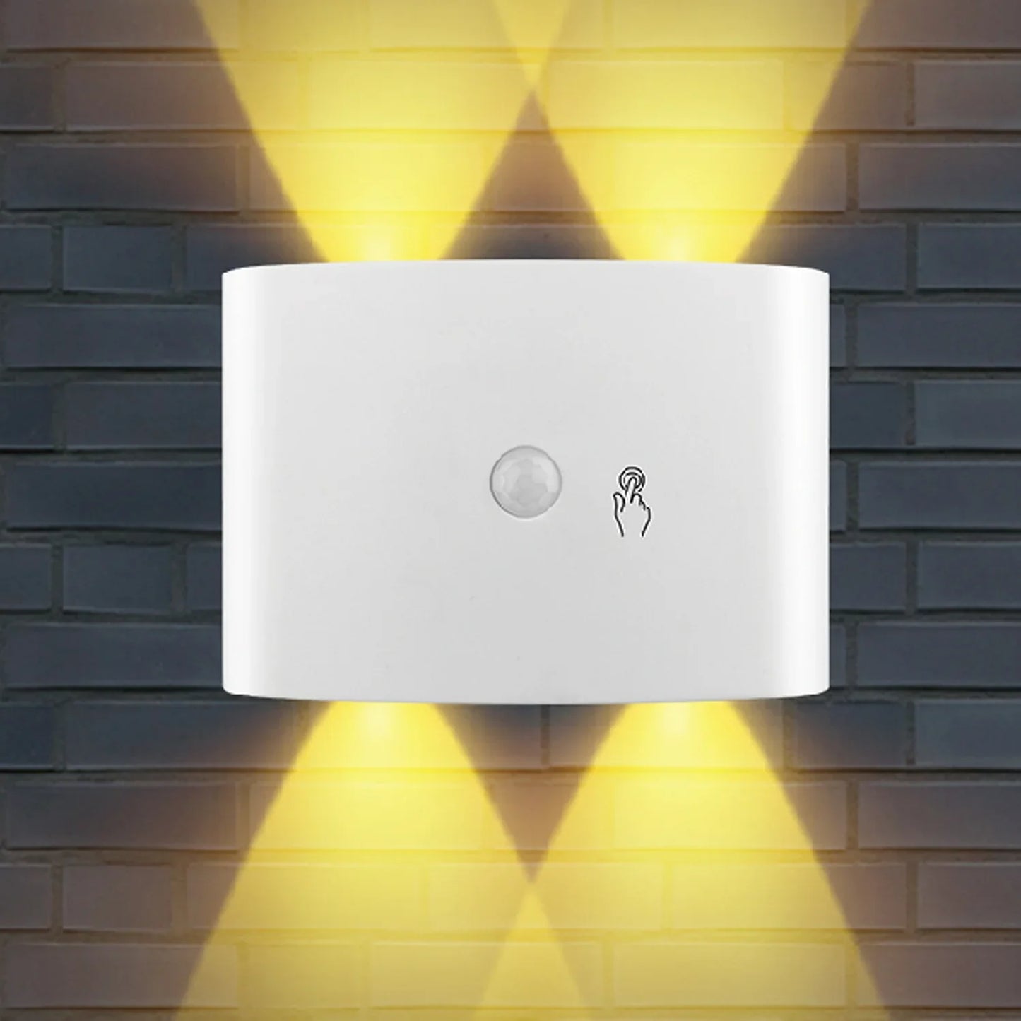 Rechargeable Motion Sensor Wall Lamp – LED Touch Control Light for Bedroom, Living Room & Corridor
