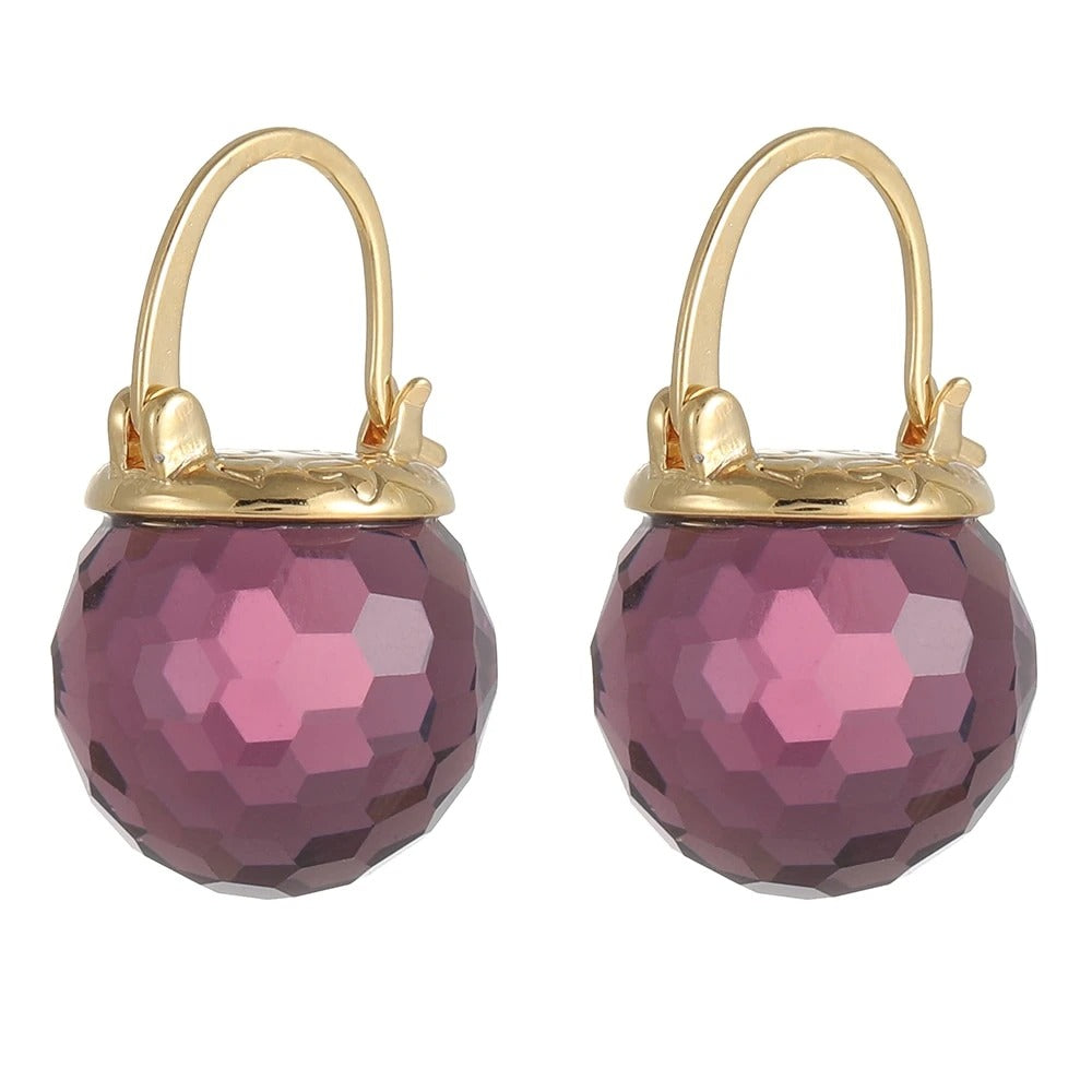 Austrian Crystal Ball Earrings