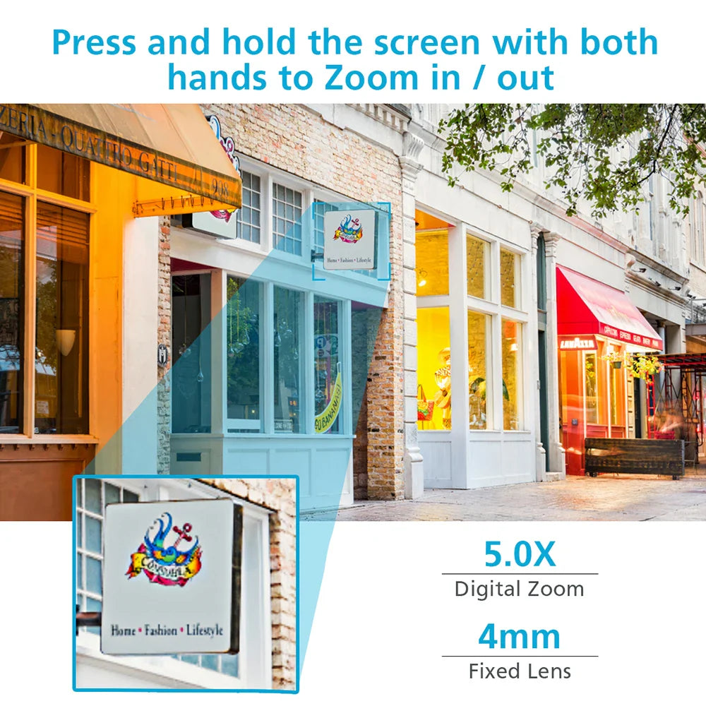 5MP Outdoor PTZ WiFi Security Camera – Waterproof Night Vision with Motion Tracking & Two-Way Audio