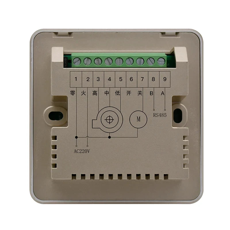 WiFi Smart Air Conditioner Thermostat – Touch Screen Cooling & Heating Controller with Fan Speed Control