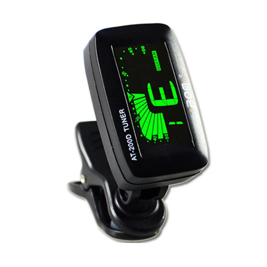 AT-200D Clip-On Digital Guitar Tuner – Portable Universal Chromatic Tuner for Guitar, Bass, Ukulele & Violin