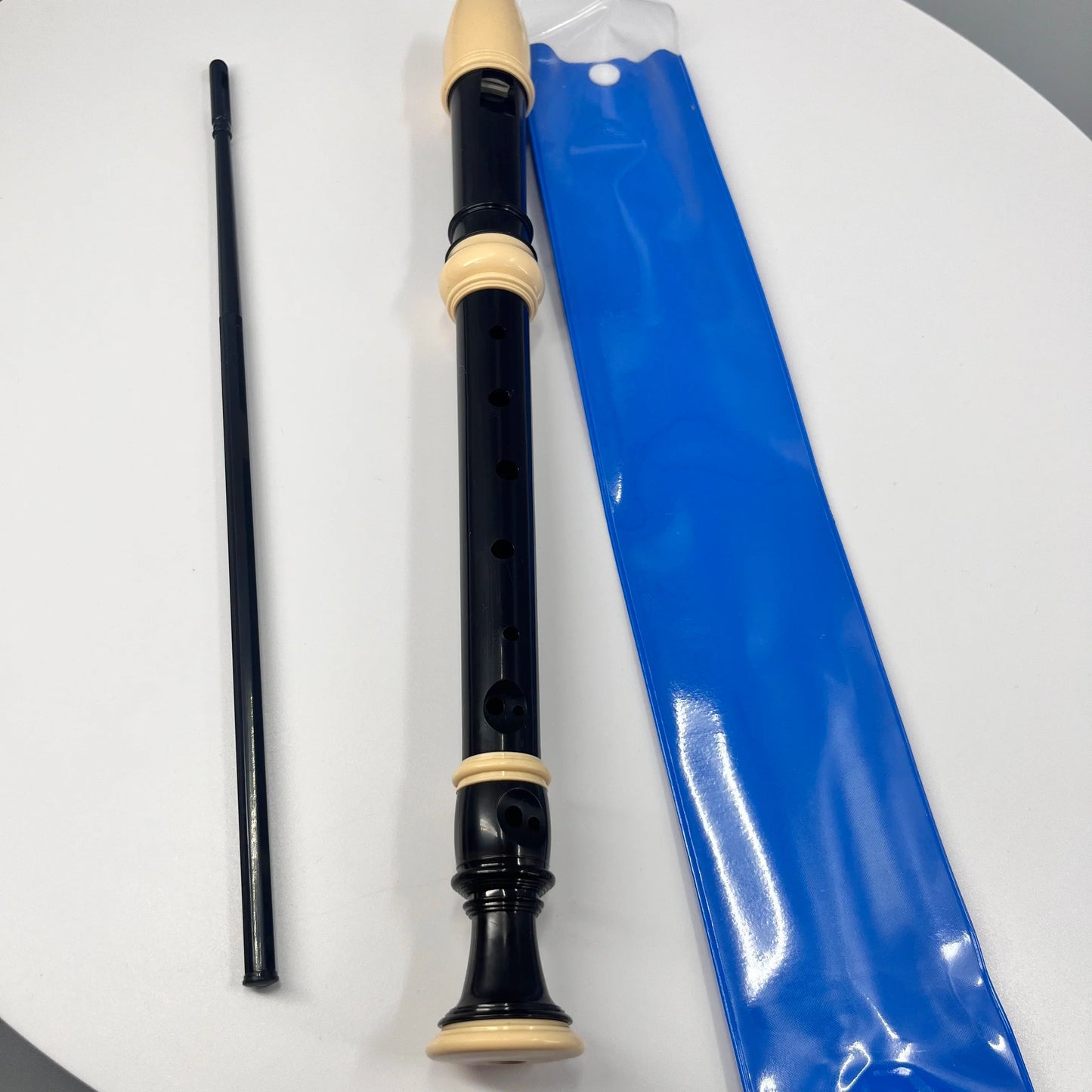 Removable Soprano 8-Hole Recorder German/British Style for Beginners with Cleaning Rod – Portable School Musical Instrument