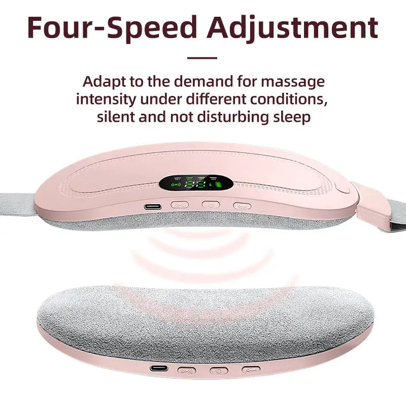 Optimized Product Title Wireless Menstrual Heating Pad for Women - Intelligent Abdominal Heat Therapy Belt with Timing Control - Portable USB Rechargeable Pain Relief