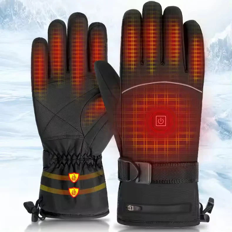 Rechargeable Heated Gloves – Electric Hand Warmers with 3 Heat Settings for Men & Women, Winter Outdoor Thermal Gloves