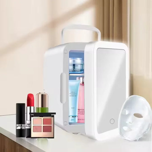 Avichic™ 4L Mini Makeup Fridge – Portable Beauty Skincare Cooler & Warmer for Bedroom, Car, Office & Dorm – Compact Cosmetic Refrigerator