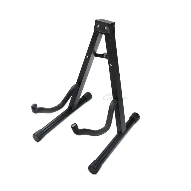 Foldable Adjustable Metal Guitar Stand – Black Support for Electric, Acoustic & Classical Stringed Instruments