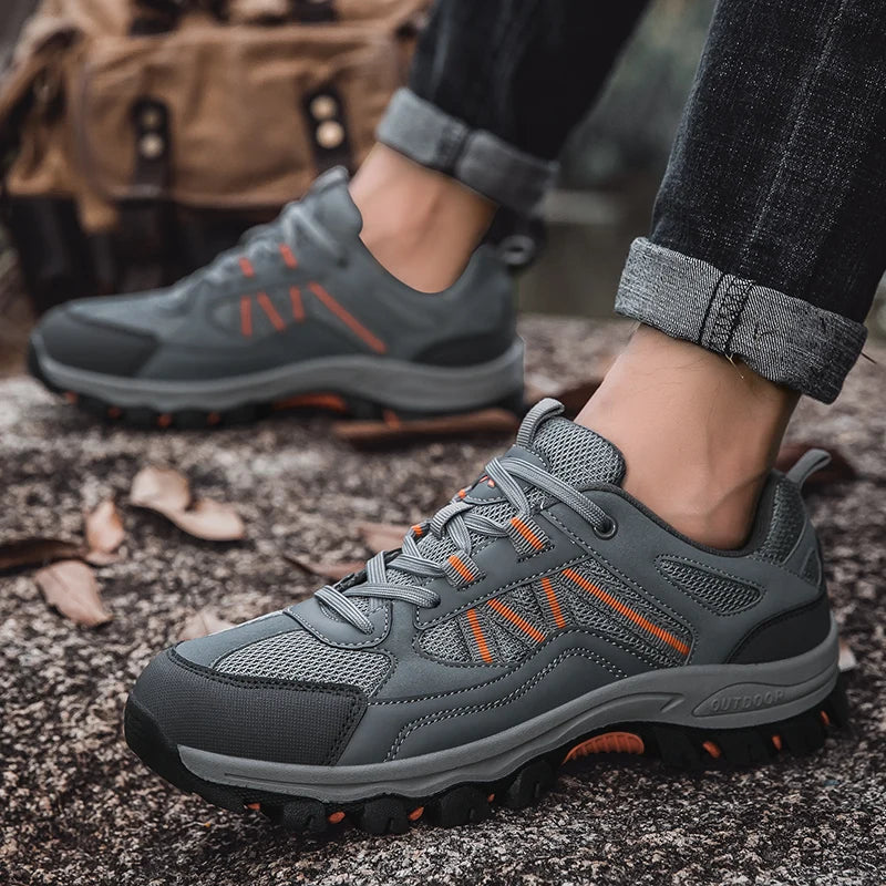 Men's Anti-Slip Hiking Shoes – Breathable Trekking Footwear, Outdoor Climbing & Travel Comfort, Lightweight Grip