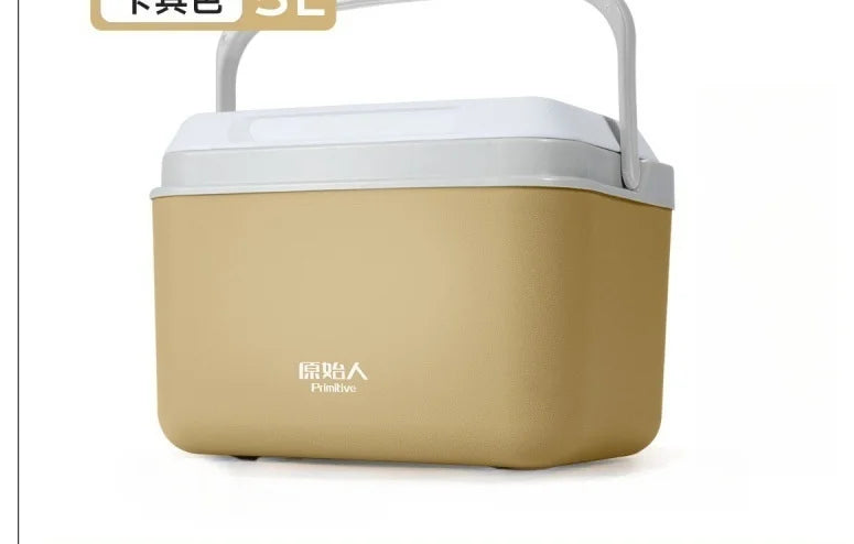 Portable Insulated Cooler Box – Small Commercial Refrigerator Bucket for Outdoor Camping, Food Stalls, and Ice Storage