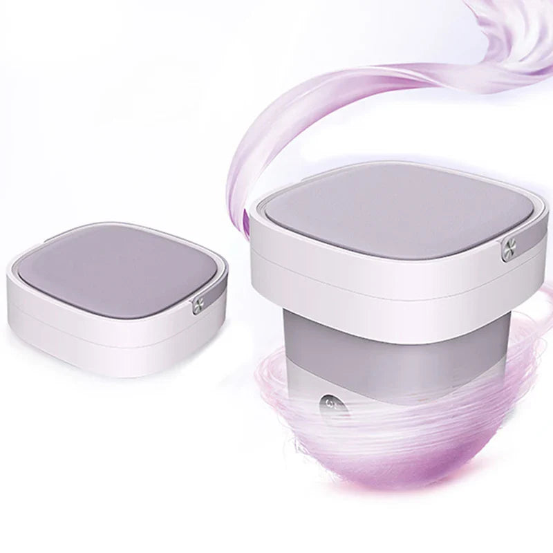 Mini Portable Washing Machine – Foldable Washer with Deep Cleaning Function, Compact Design for Travel & Small Spaces