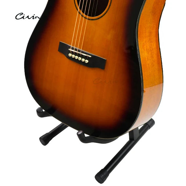 Foldable Adjustable Metal Guitar Stand – Black Support for Electric, Acoustic & Classical Stringed Instruments