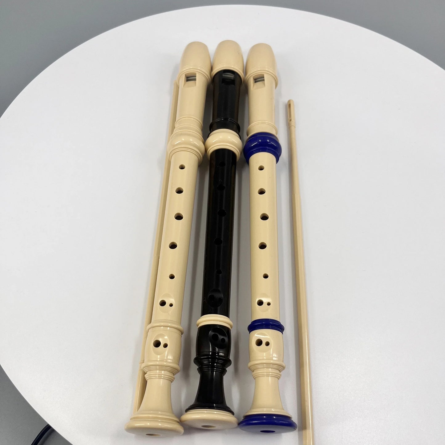 Removable Soprano 8-Hole Recorder German/British Style for Beginners with Cleaning Rod – Portable School Musical Instrument