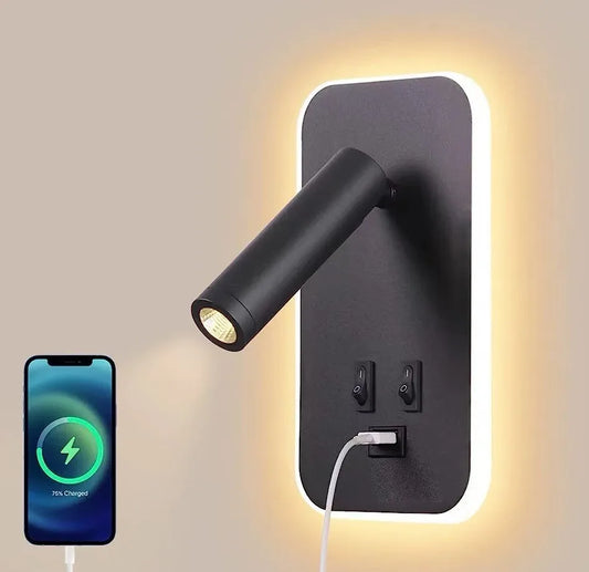 Adjustable LED Wall Lamp – Eye Protection Bedside Reading Light for Bedroom & Indoor Home Décor