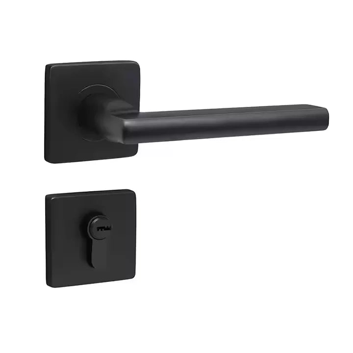 Modern Stainless Steel & Wood Door Handle – High-Security, Anti-Theft, Anti-Prying Hardware for Home & Office