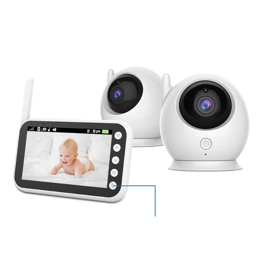 Avichic™ 4.3" Wireless Baby Monitor – Night Vision, Two-Way Audio, Video Nanny Cam with Screen for Baby Surveillance & Security