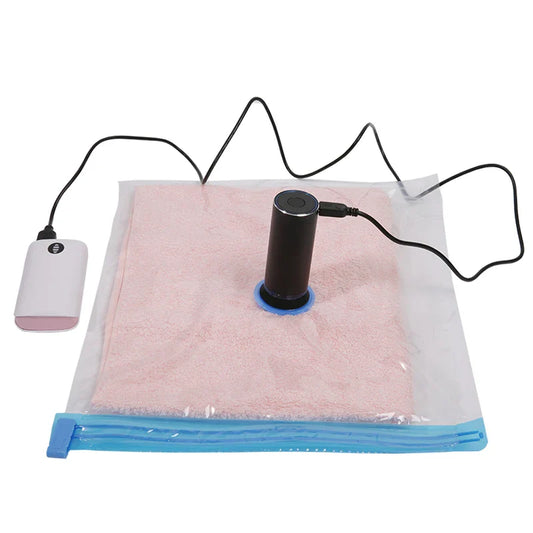Vacuum Storage Bags for Clothes & Travel – Double Ziplock Space Saver Bags, 100x70cm, 80% Space Reduction