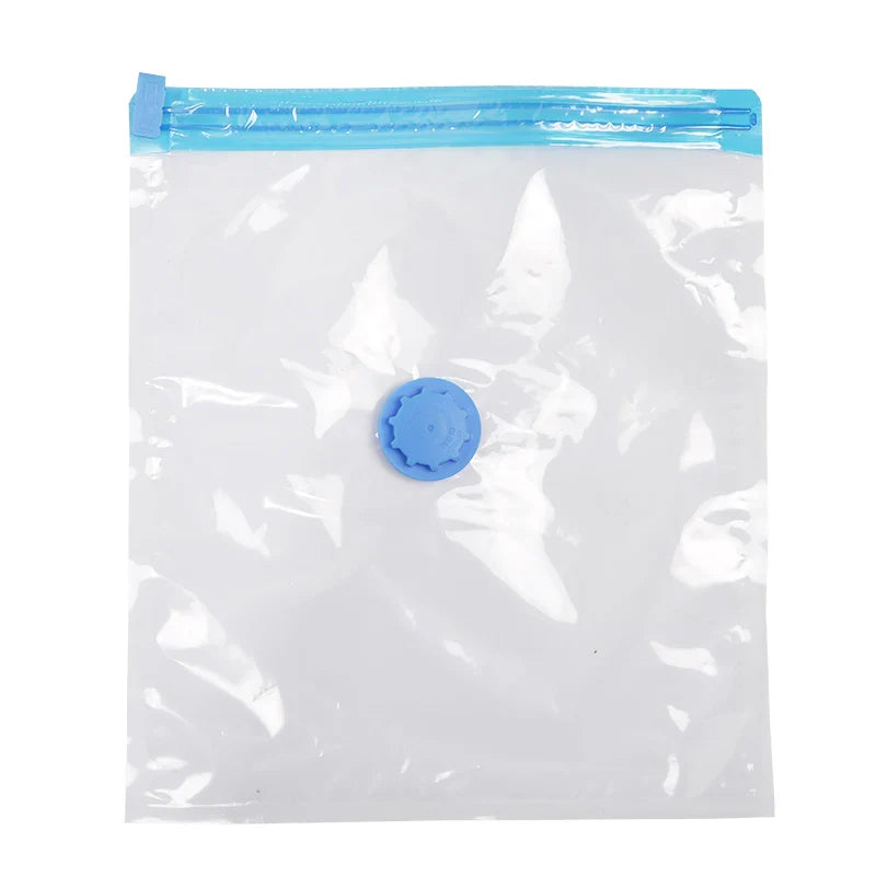Vacuum Storage Bags for Clothes & Travel – Double Ziplock Space Saver Bags, 100x70cm, 80% Space Reduction